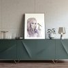 Watercolor print Feathers of Sapphire and Gold Fine Art 2 - Sara Baptista