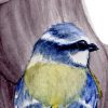 Watercolor print Feathers of Sapphire and Gold Fine Art 3 - Sara Baptista