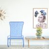 Watercolor print The blue jays and daises Dance Fine Art 2 - Sara Baptista