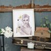 Watercolor print Touched by Clouds and Sun - a Feathered Kiss Fine Art 2 - Sara Baptista